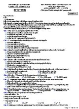 Đề kiểm tra chất lượng học kỳ II môn Lịch sử Lớp 11 - Mã đề 132 - Năm học 2016-2017